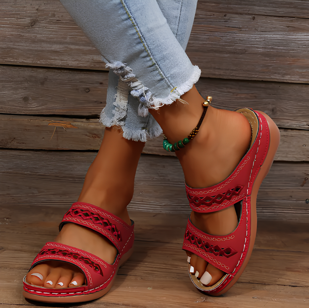 Damen Strandsandalen: bequem, orthopädisch und stilvoll für einen entspannten Sommer.