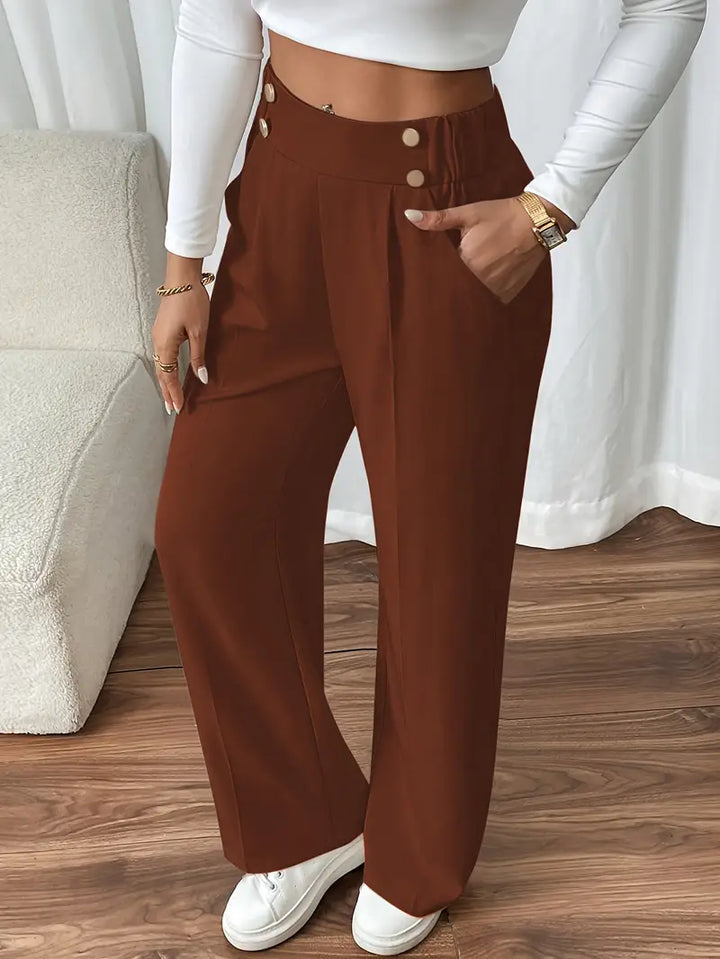 Weite Damenhose für elegante Freizeitoutfits im Detail