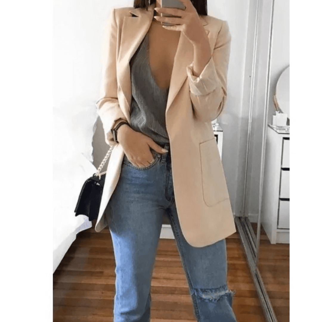 Langer Damenblazer: Eleganter & Vielseitiger Blazer