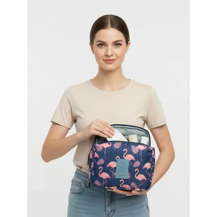 Flamingo - Reise Kosmetiktasche Wasserdicht Mit Stauraum Organisiert