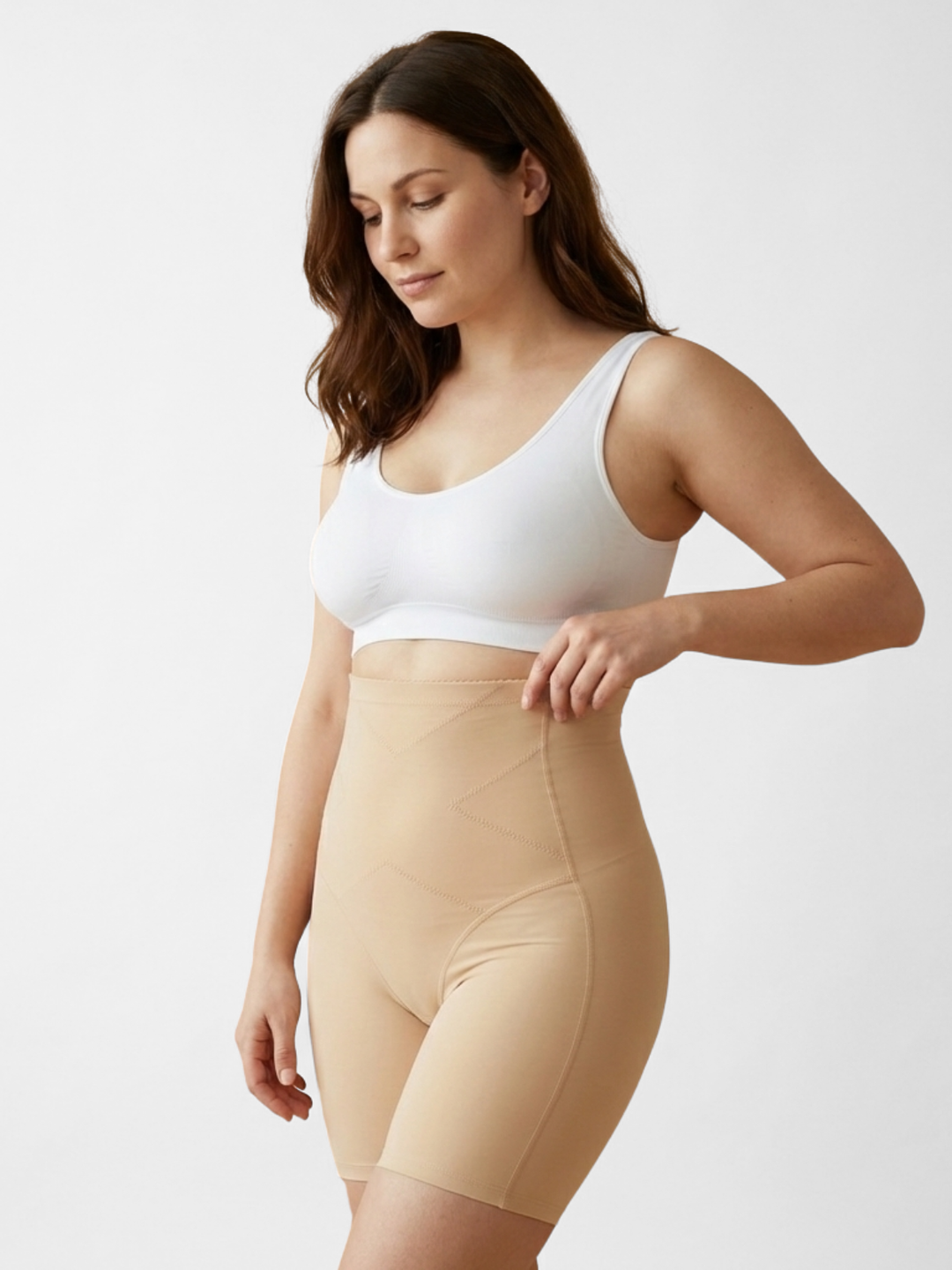 Postpartum Shape Shorts für Damen, bauchstraffend, high-waist, für Mütter, gibt Selbstvertrauen nach der Geburt.