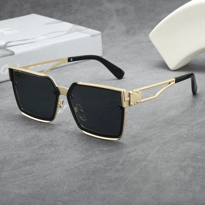 Gradient Sonnenbrille mit UV-Schutz und Rahmen