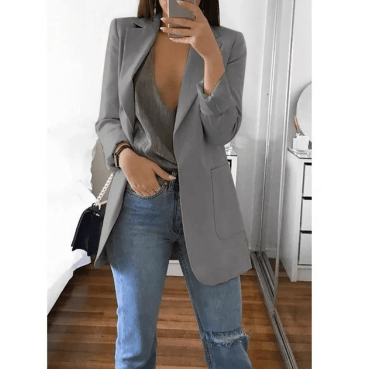 Langer Damenblazer: Eleganter & Vielseitiger Blazer