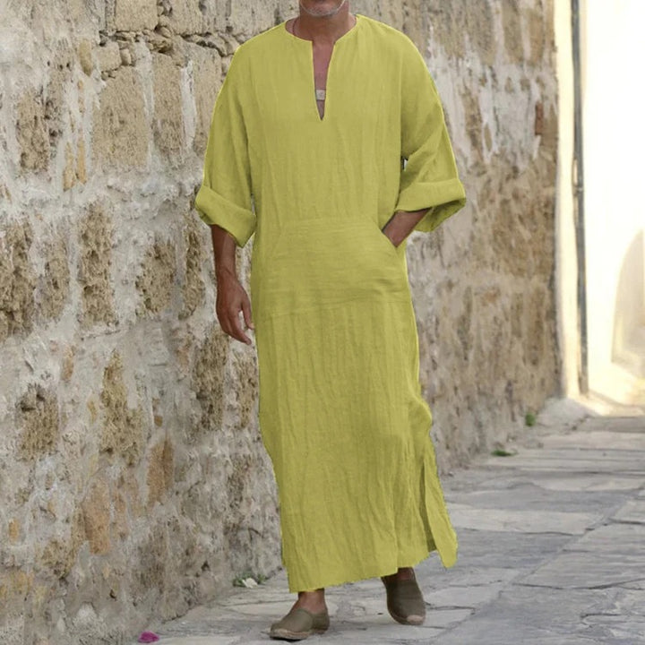 Bequeme Djellaba mit V-Ausschnitt für Damen - Eleganter Komfort