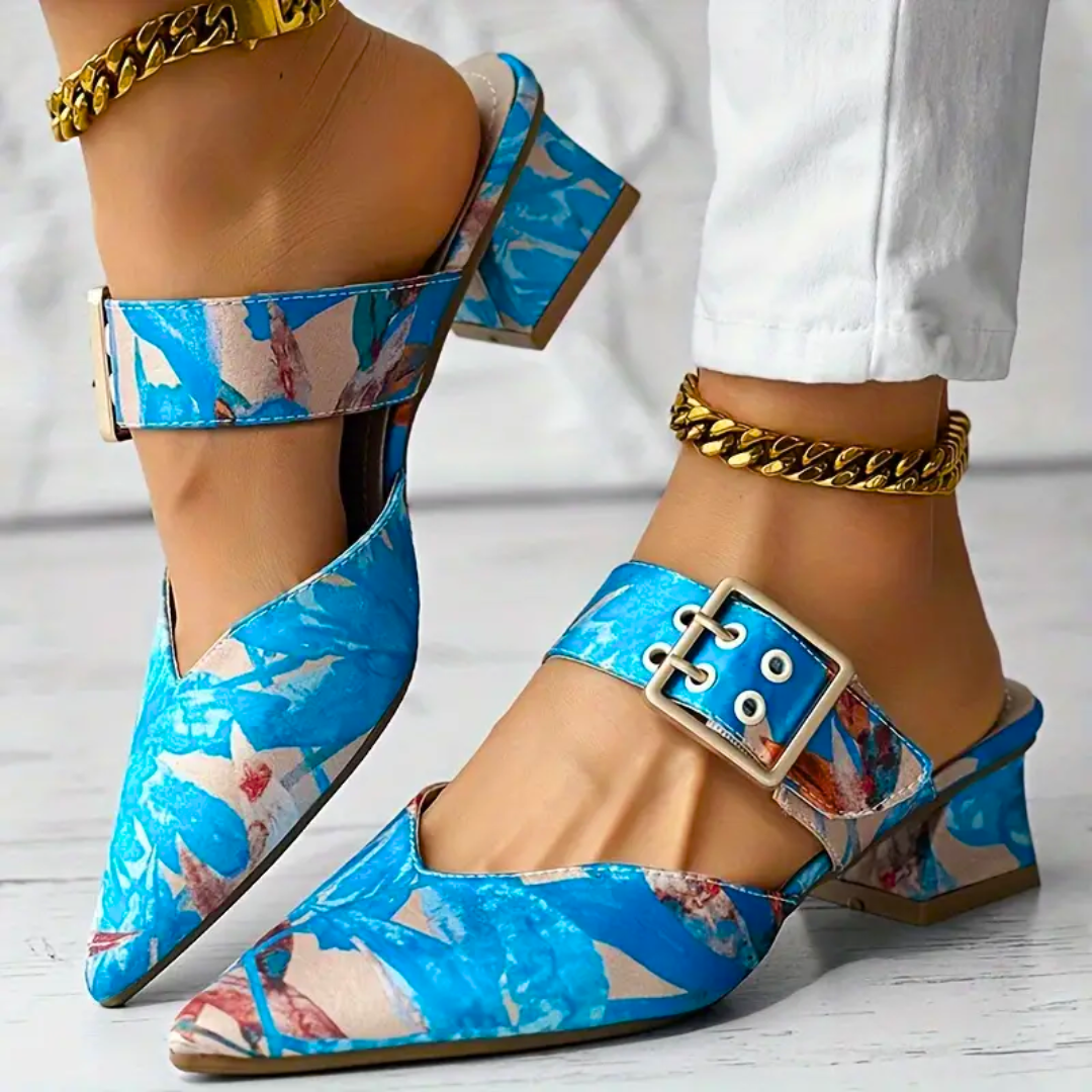 Damen-Slipper mit Blumenmuster für Komfort und Stil