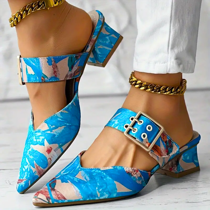 Damen-Slipper mit Blumenmuster für Komfort und Stil