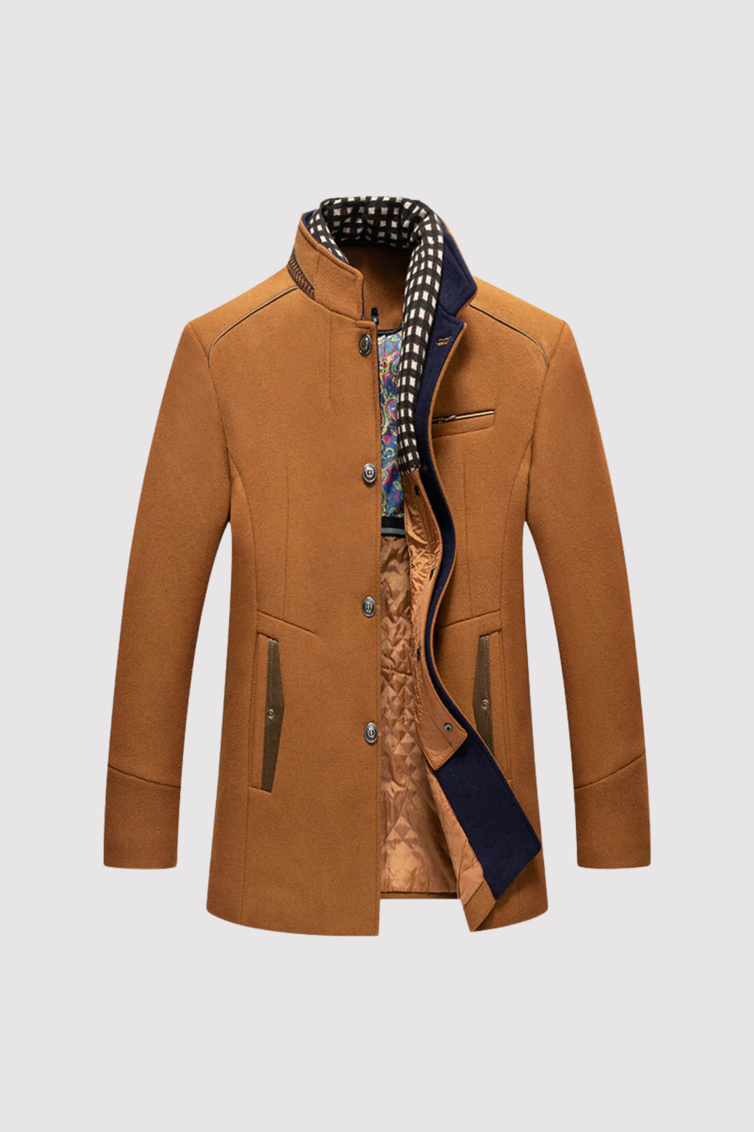 Klassischer Herrenmantel in Slim Fit für herbstliche und winterliche Tage