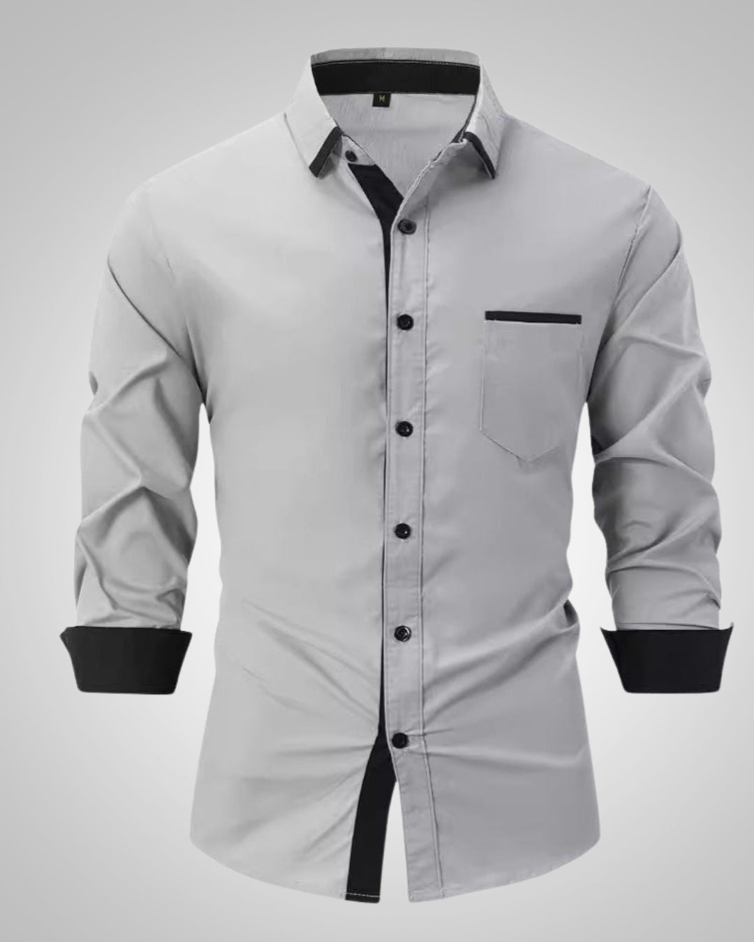 Hochwertiges Herren Langarmhemd mit Brusttasche. Smart Casual Oberteil, komfortabel und stilvoll. Für moderne Herren.