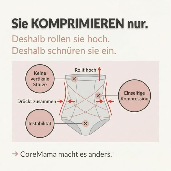 Damen High-Waist Shape Shorts für Postpartum, bauchstraffend & komfortabel, unterstützt die Figur.