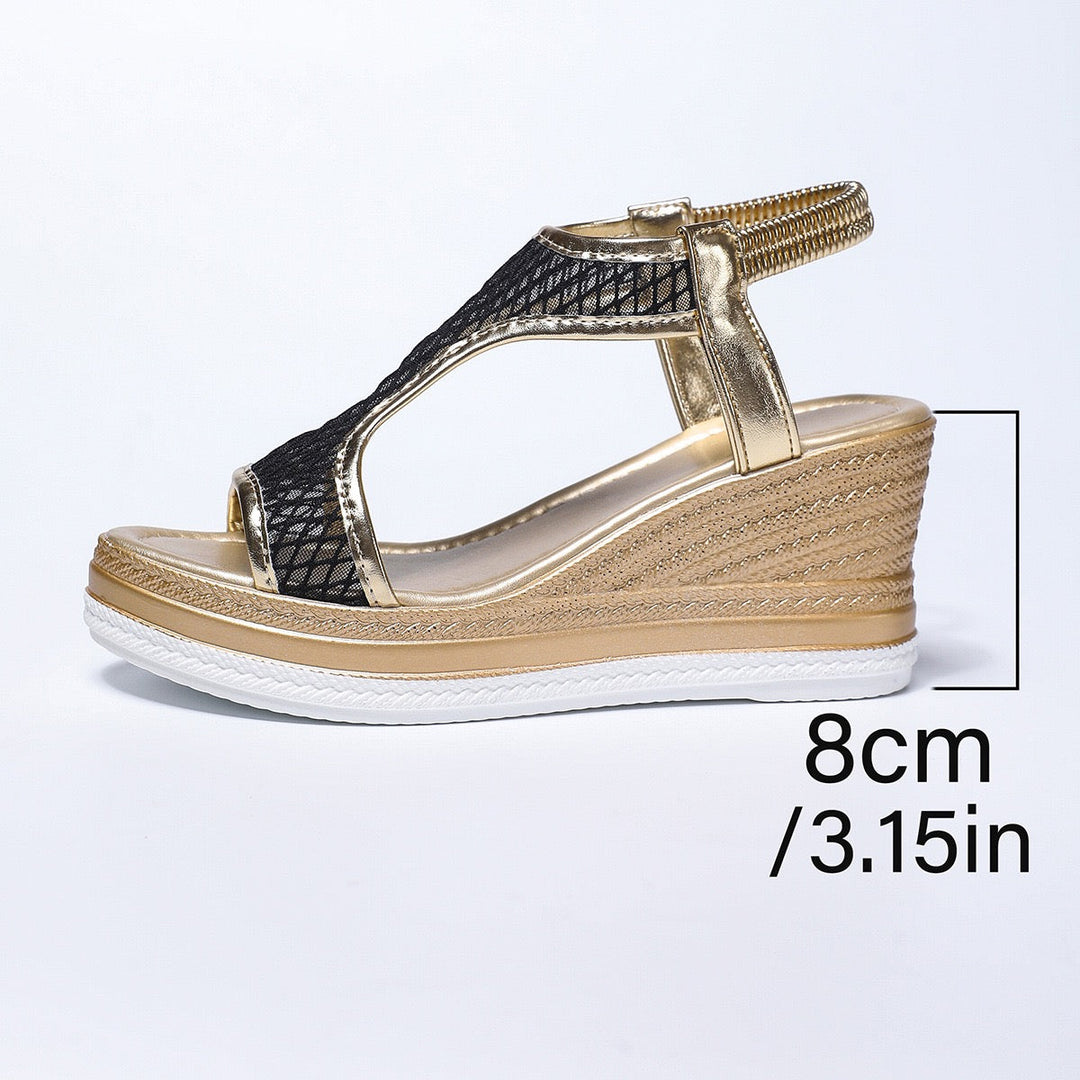 Hochwertige ergonomische Damen-Komfortschuhe, beigefarbene Sommersandalen für entspannte Freizeit.