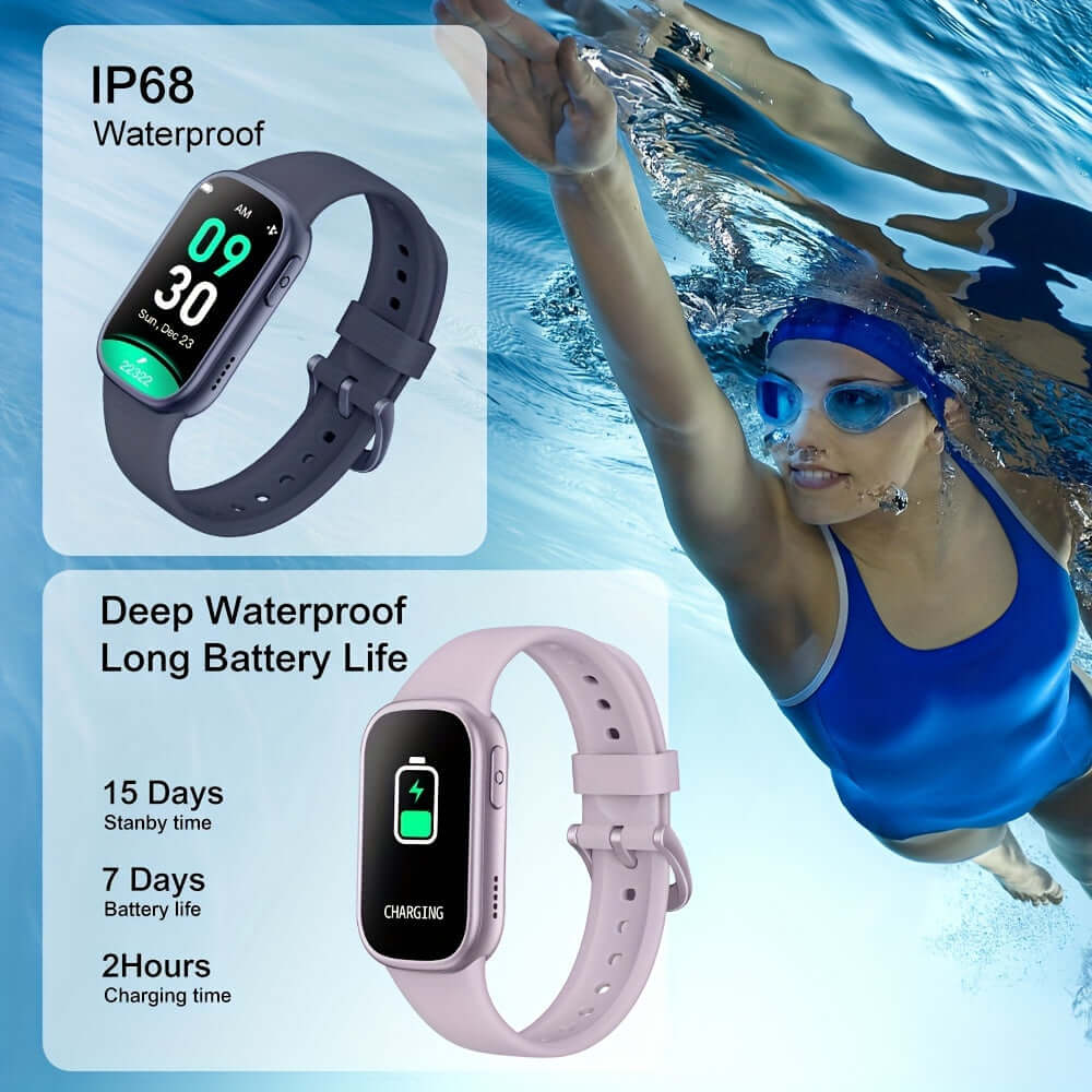 Smartwatch – Aktivitätsuhr mit Schrittzähler & langer Akkulaufzeit