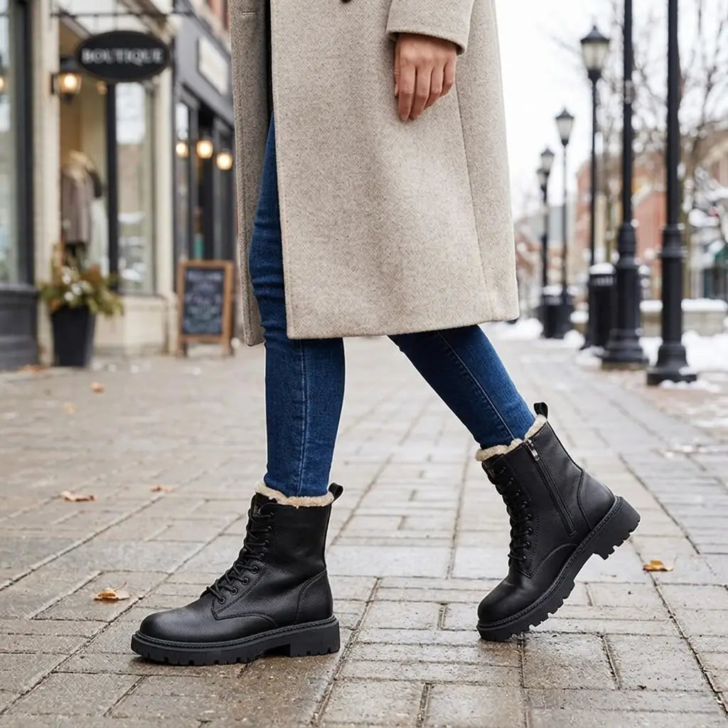Anke | Stylische Schwarze Winterstiefel Damen