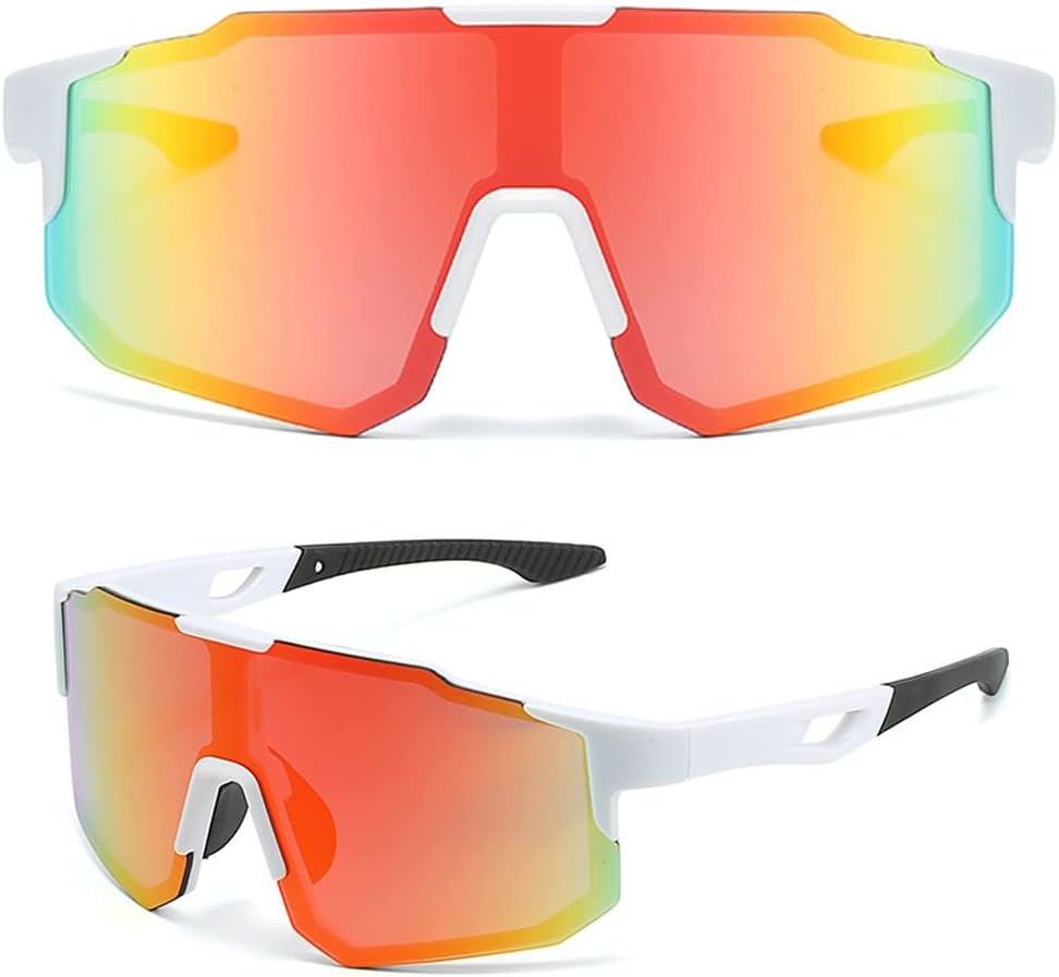 Verspiegelte Unisex Fahrrad-Sonnenbrille für Sport