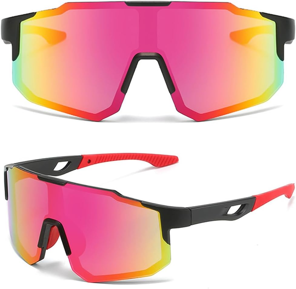Verspiegelte Unisex Fahrrad-Sonnenbrille für Sport