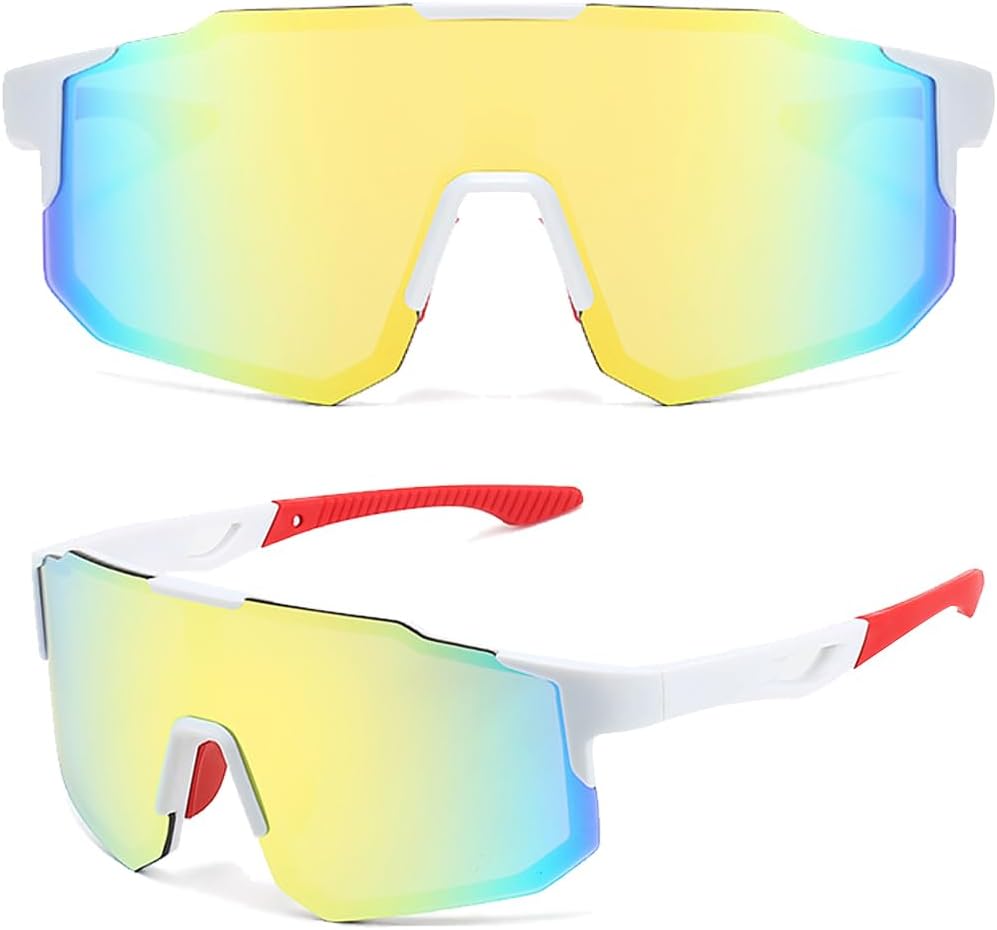 Verspiegelte Unisex Fahrrad-Sonnenbrille für Sport