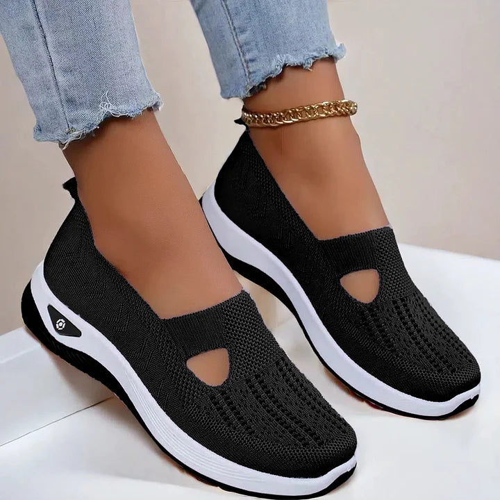 Frühlings- & Sommer-Sneaker: Damen Slip-On, atmungsaktiv, leicht & super bequem.