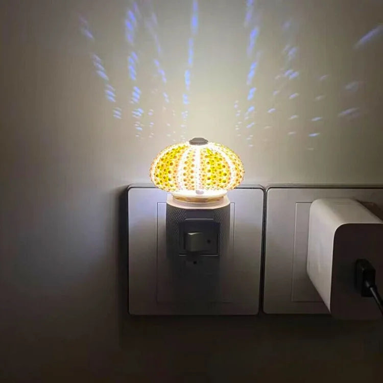 DIY Seeigel-Nachttischlampe: Kreatives Vintage-Ambiente