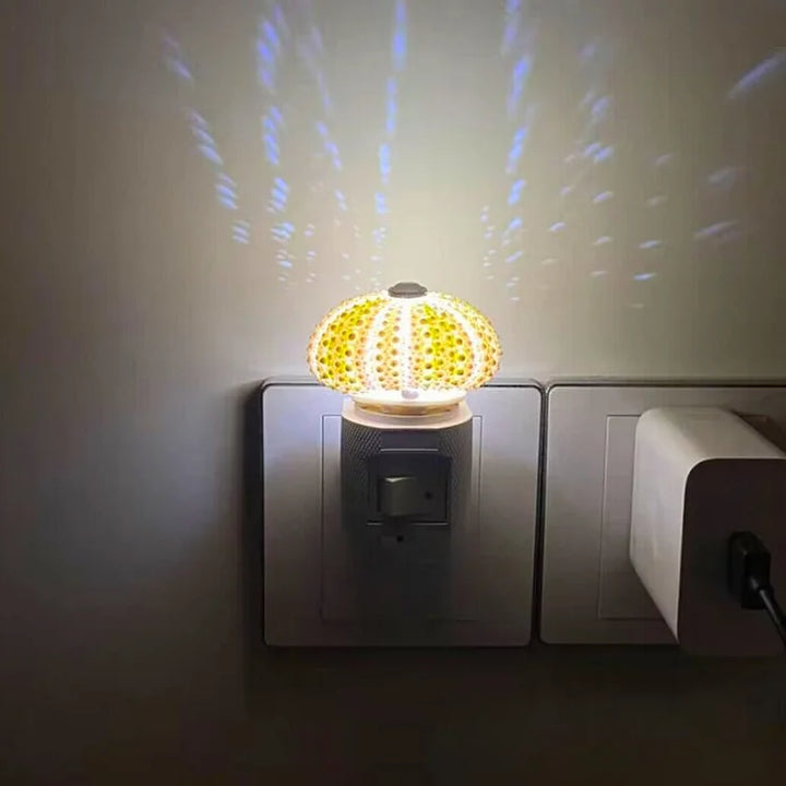 DIY Seeigel-Nachttischlampe: Kreatives Vintage-Ambiente