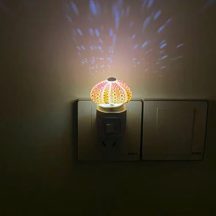 DIY Seeigel-Nachttischlampe: Kreatives Vintage-Ambiente