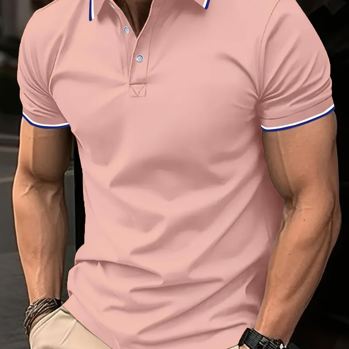 Robustes Herren Kurzarm Polo, langlebiges Design für den aktiven Mann. [[lstfy-media:16]]