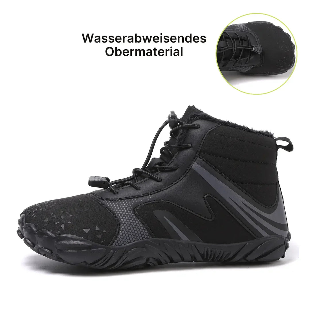 Barfußschuhe für den Winter: flexibel, rutschfest und wasserabweisend. Bieten Komfort & Fußgesundheit.