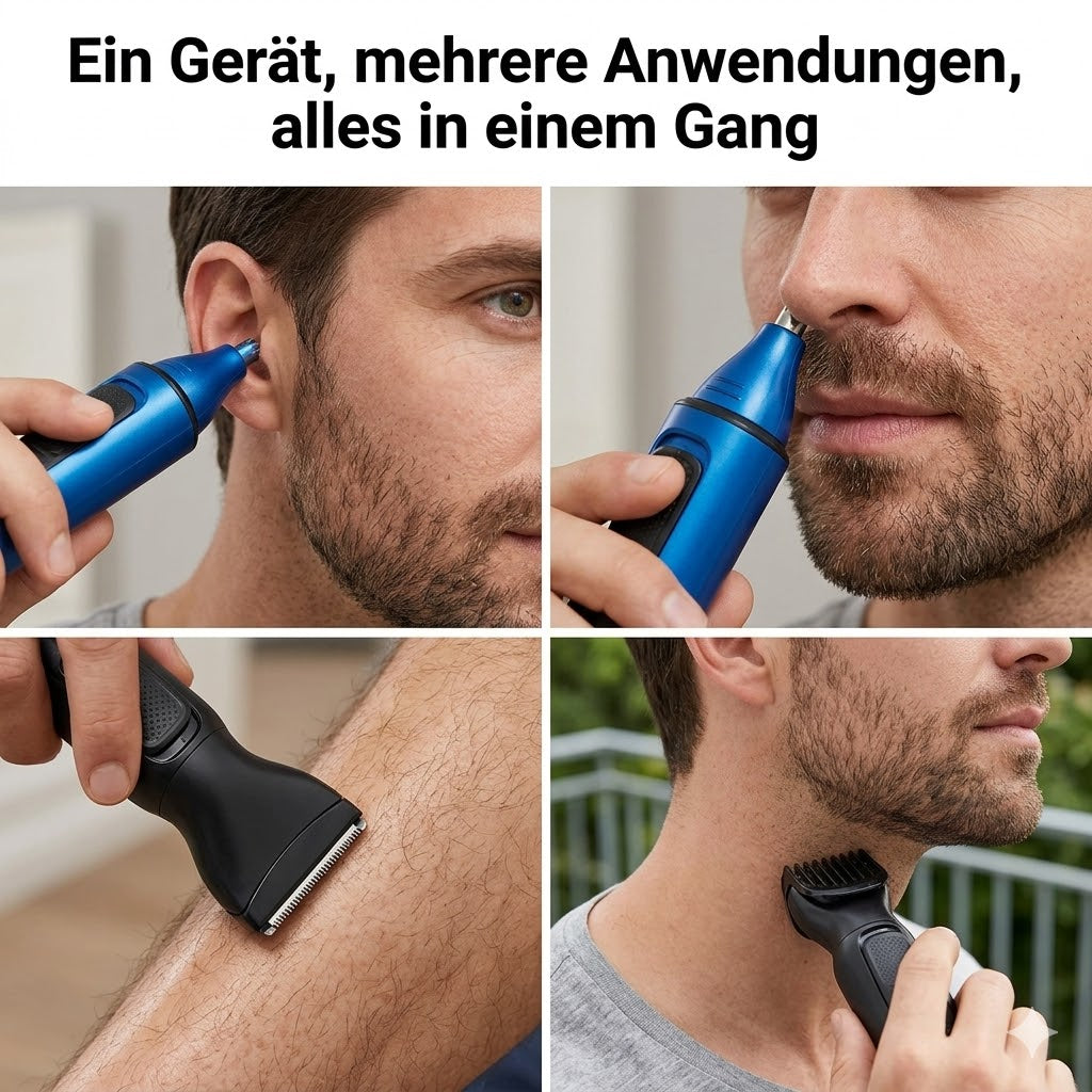 Professioneller aufladbarer Nasen- und Ohrhaarschneider