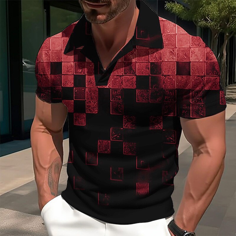 Herren Golfshirt - Atmungsaktiver V-Ausschnitt | Modernes Design