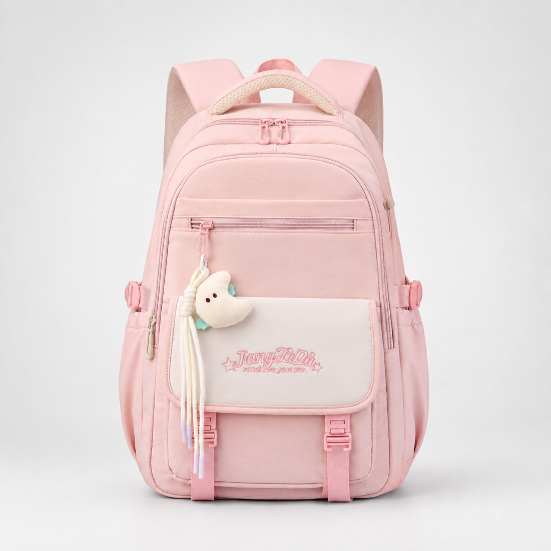 Rückseite des Veylore Oxford Rucksacks mit Schultergurten