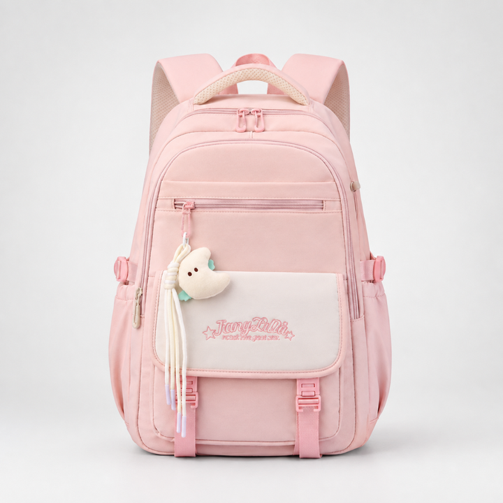 Rückseite des Veylore Oxford Rucksacks mit Schultergurten