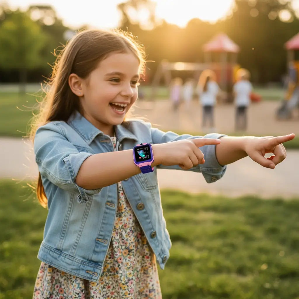 Kinder-Smartwatch mit GPS, Kamera, Telefonanrufe und SOS-Taste