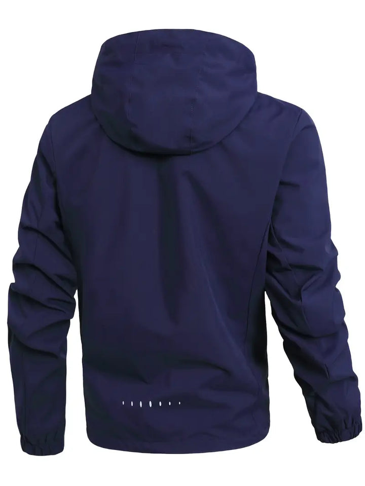 Hochwertiges und wasserabweisendes Material der Herren Funktionsjacke im Nahbereich