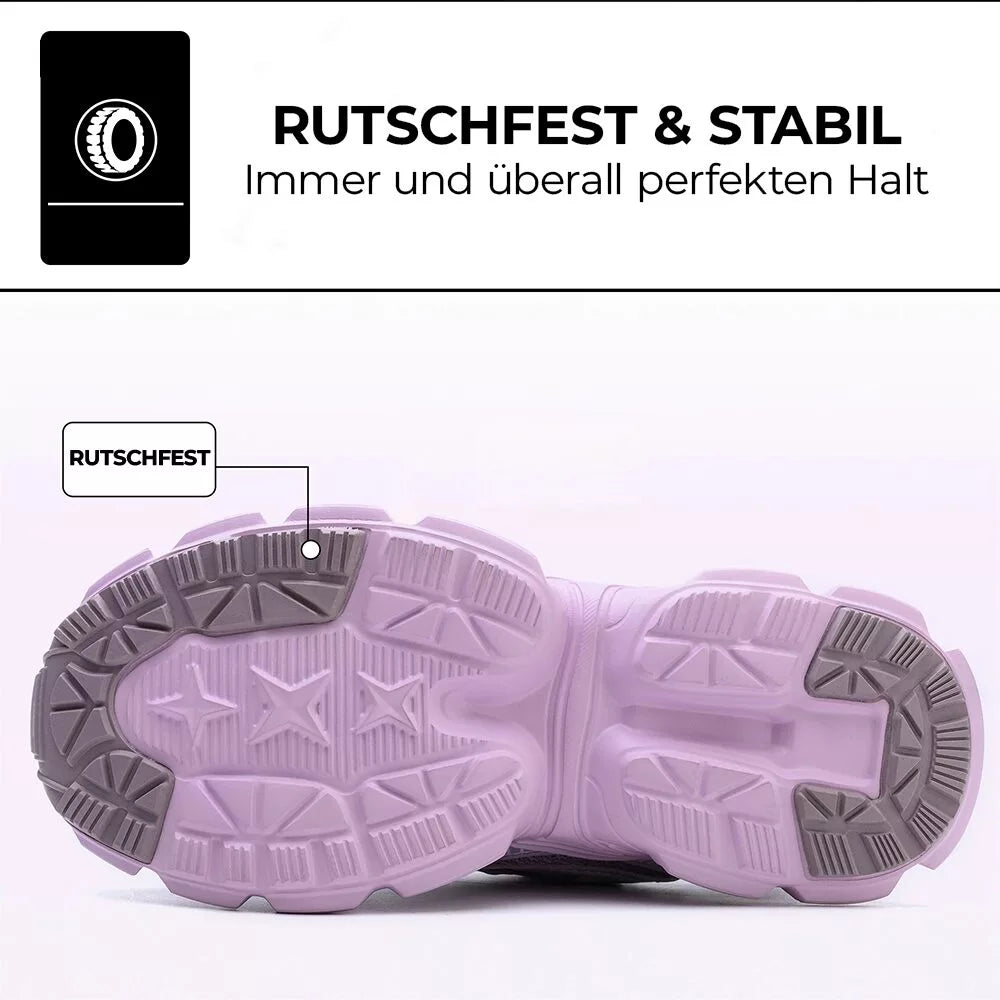 Durchtrittsichere Damen Sicherheitsschuhe in Schwarz, bieten optimalen Fußschutz und Komfort.