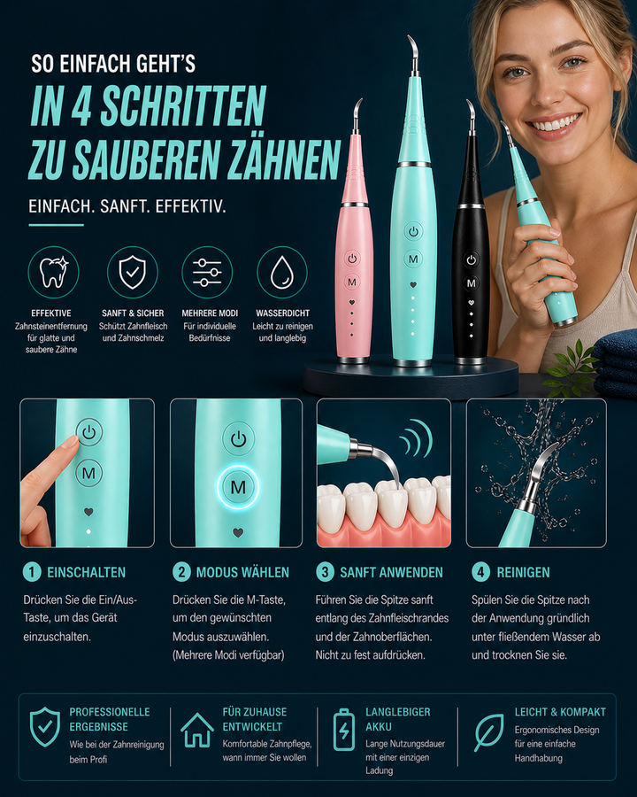 Elektrischer Zahnsteinentferner – Ultraschallgerät für Zuhause