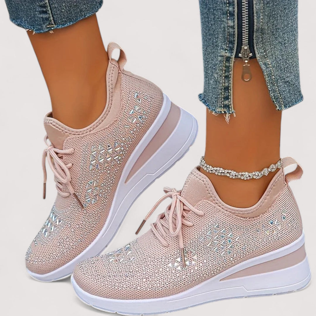 Rutschfeste Sohle der Damen Komfortschuhe, ideal für sicheren Halt im Alltag und in der Freizeit.