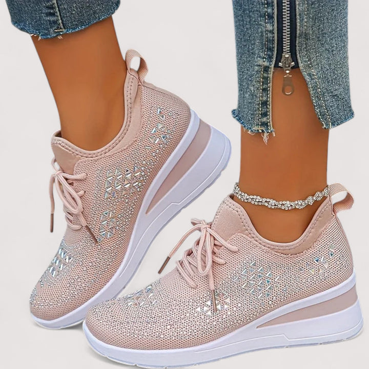 Rutschfeste Sohle der Damen Komfortschuhe, ideal für sicheren Halt im Alltag und in der Freizeit.