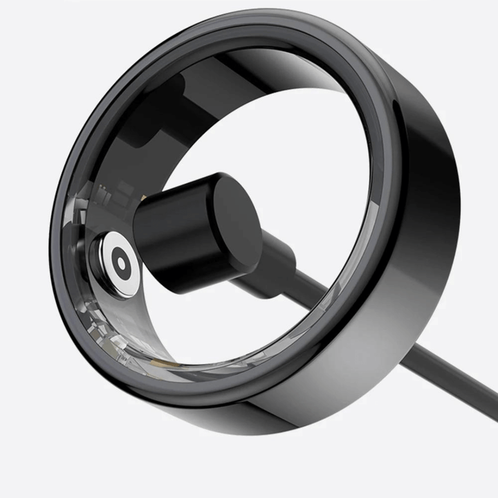 Schwarzer magnetischer Handyhalter aus Metall, rundes Design, für Auto-Armaturenbrett.