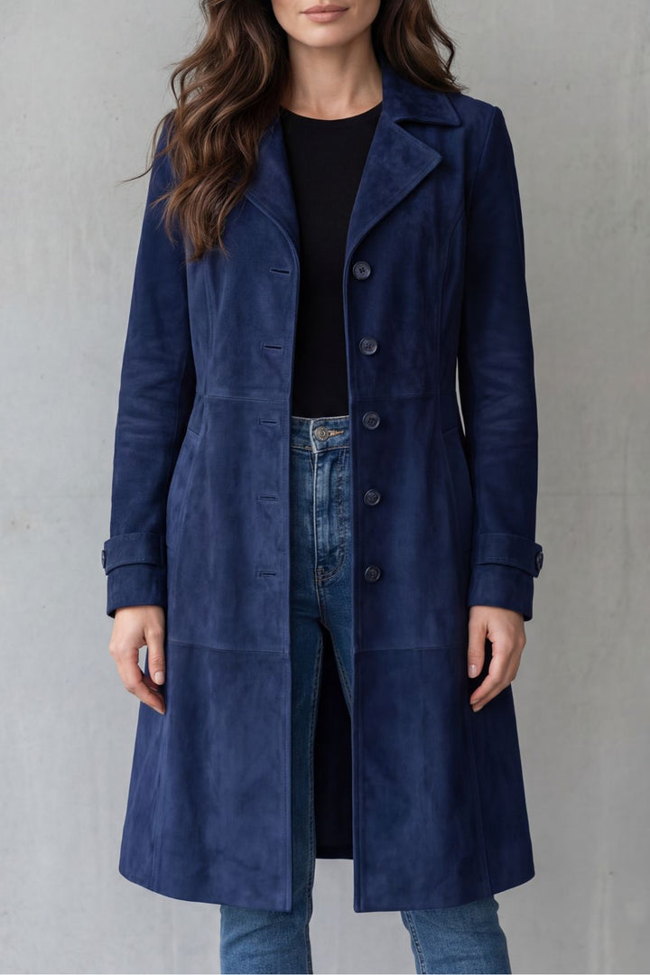 Vielseitiger Damen-Übergangsmantel, ideal für Herbst und Frühling.