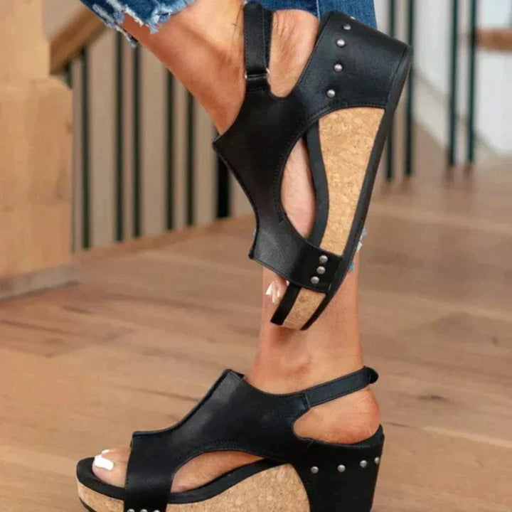 Damen Orthopädische Sandalen mit breiten Riemen