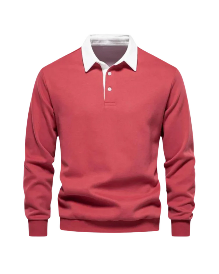 Mason Slim Fit Poloshirt langarm für Herren, kombiniert Komfort und modernen Stil perfekt.