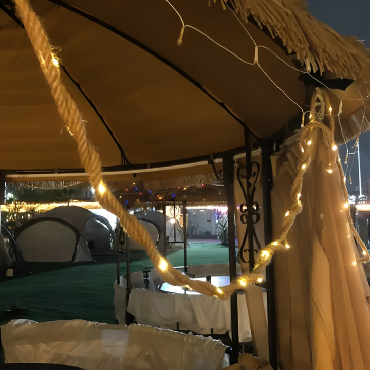 Wasserdichte Solarlichterkette ideal für Terrasse, Balkon und Wege im Freien