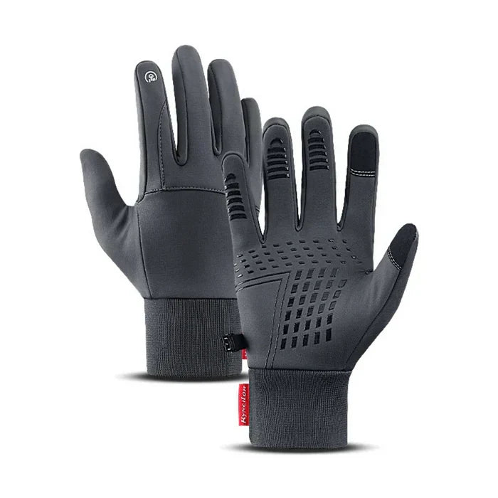 Robuste Unisex Thermohandschuhe, wasserdicht, warm, mit Touchscreen-Fingern für Smartphone-Nutzung im Winter.