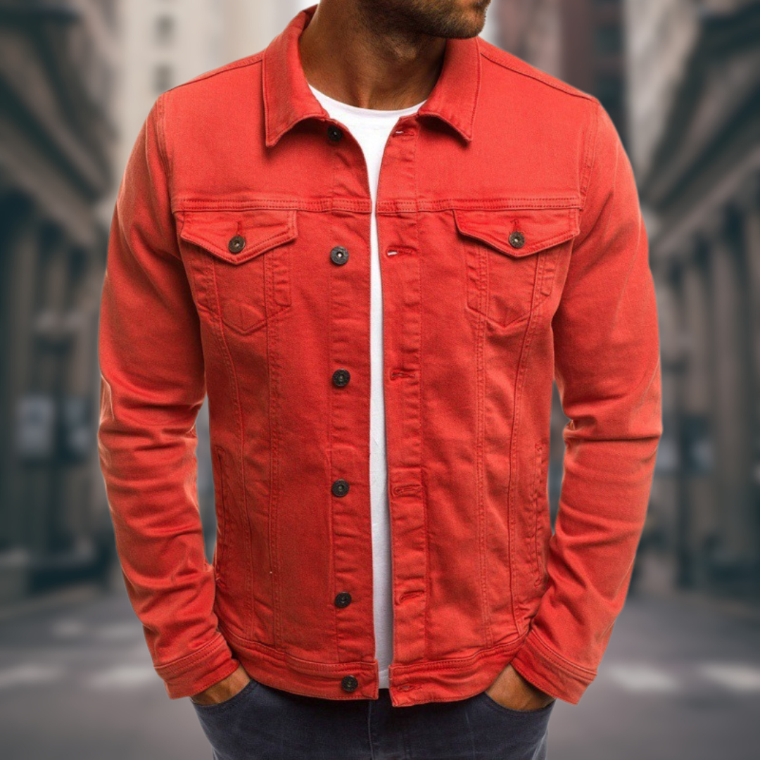 Stylische blaue Jeansjacke für Herren ideal für die Freizeit