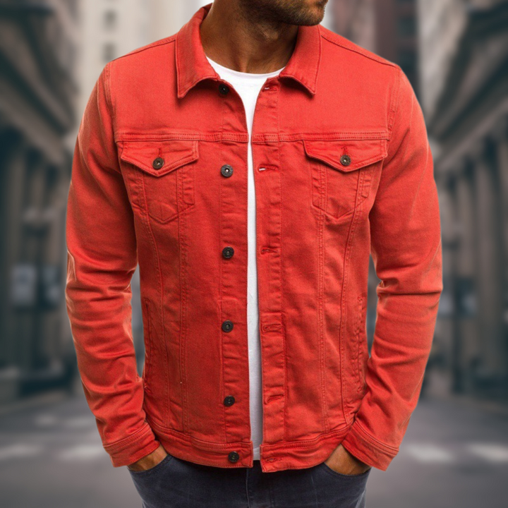 Stylische blaue Jeansjacke für Herren ideal für die Freizeit