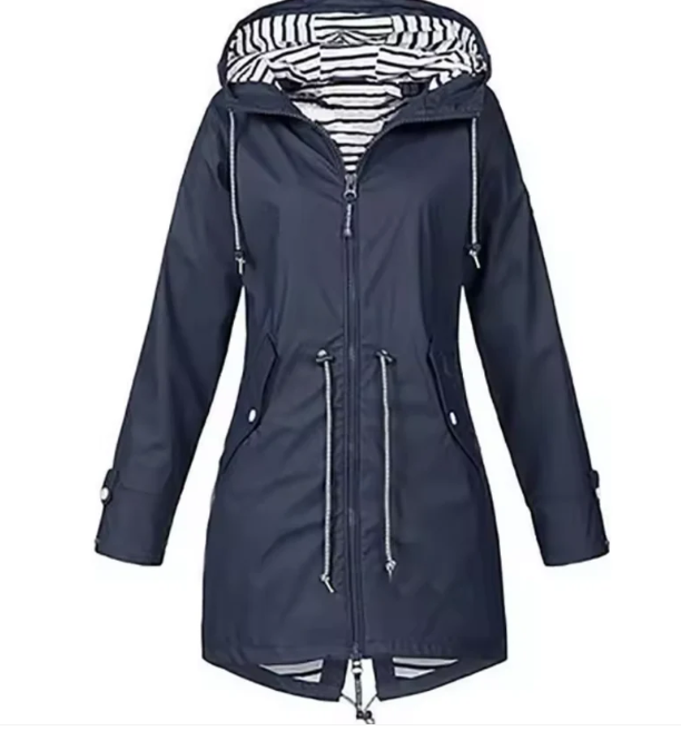 Wasserdichte Damenjacke mit Kapuze - Elegantes Design