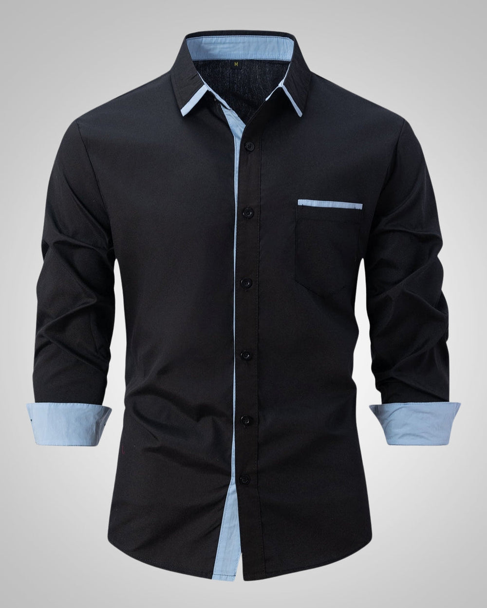Zeitloses Herren Businesshemd mit Langarm und Brusttasche. Perfekt für Büro und Smart Casual Looks. Hoher Tragekomfort.
