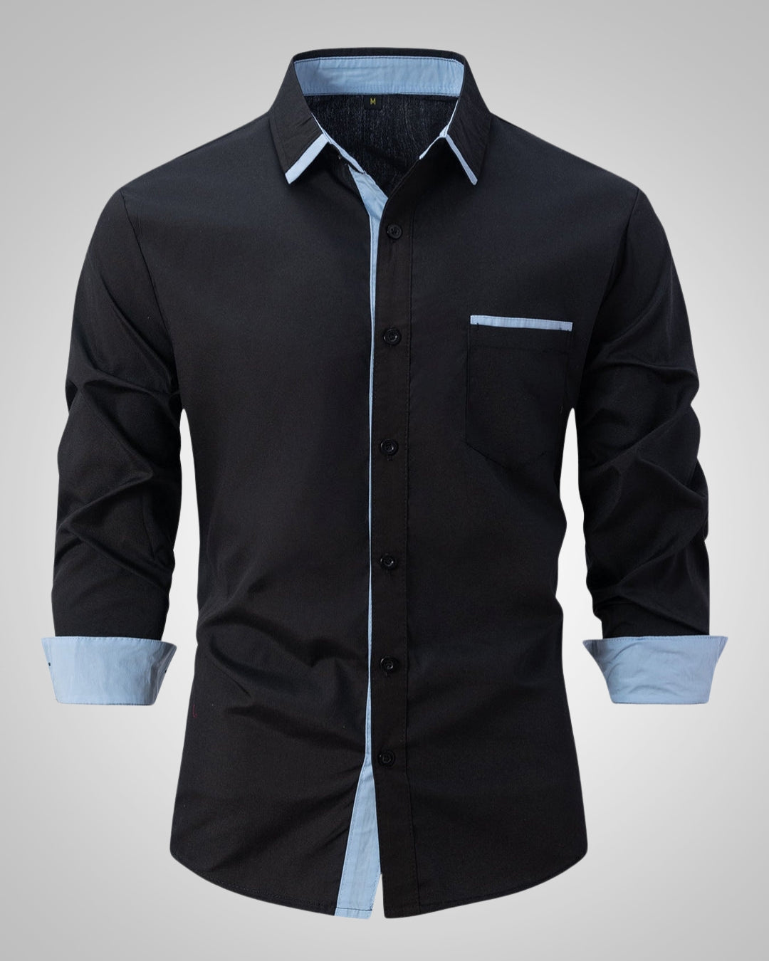 Zeitloses Herren Businesshemd mit Langarm und Brusttasche. Perfekt für Büro und Smart Casual Looks. Hoher Tragekomfort.