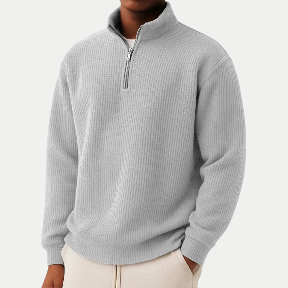 Eleganter Stehkragen Pullover für Herren für kühlere Tage