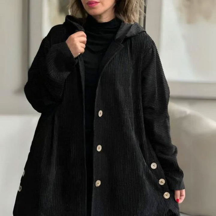 Damen Kapuzenjacke langarm in Vintage Optik für Freizeit und Alltag