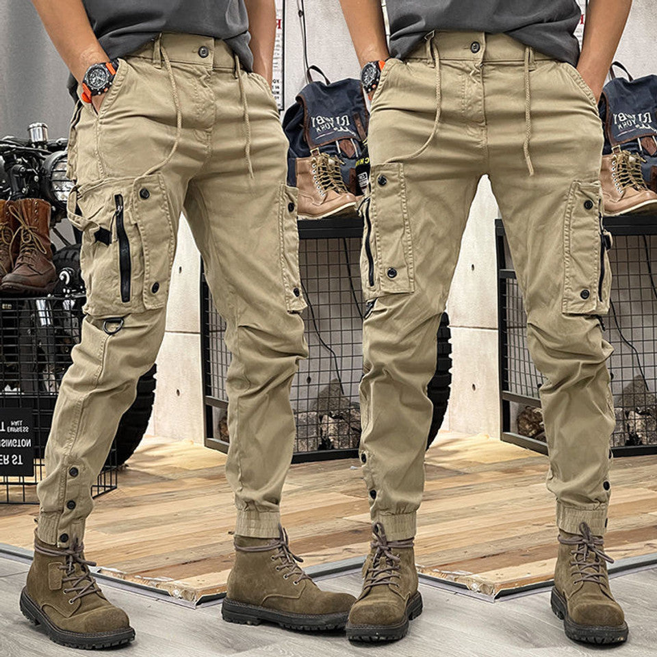 Herren Cargo-Hose in Beige mit praktischen Taschen