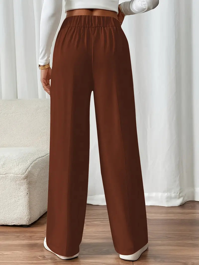 Casual chic Damenhose mit weitem Bein für modebewusste Frauen